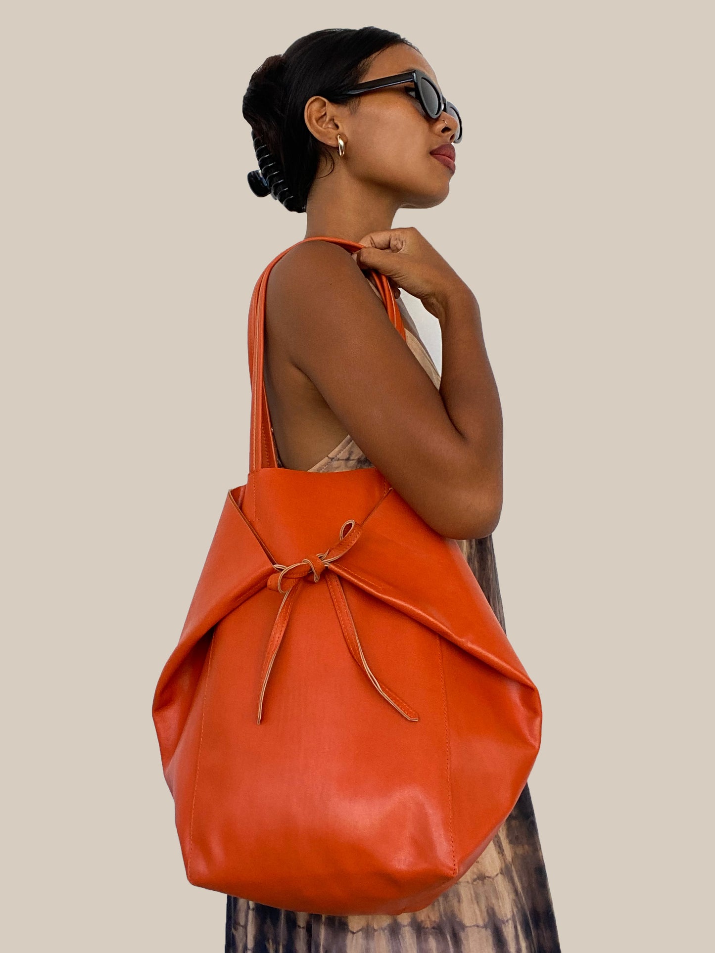 Pyramid Bag (small) in Orange