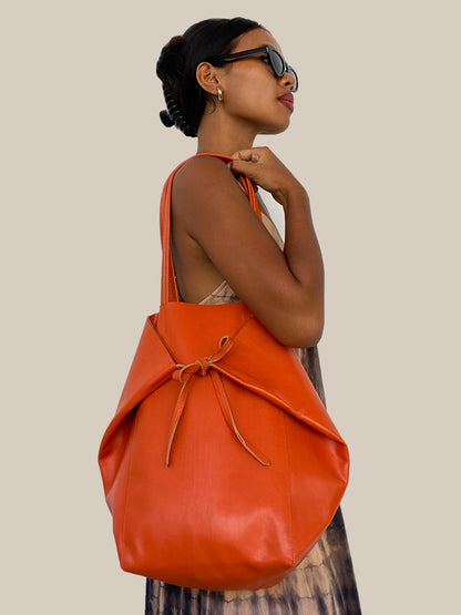 Pyramid Bag (small) in Orange