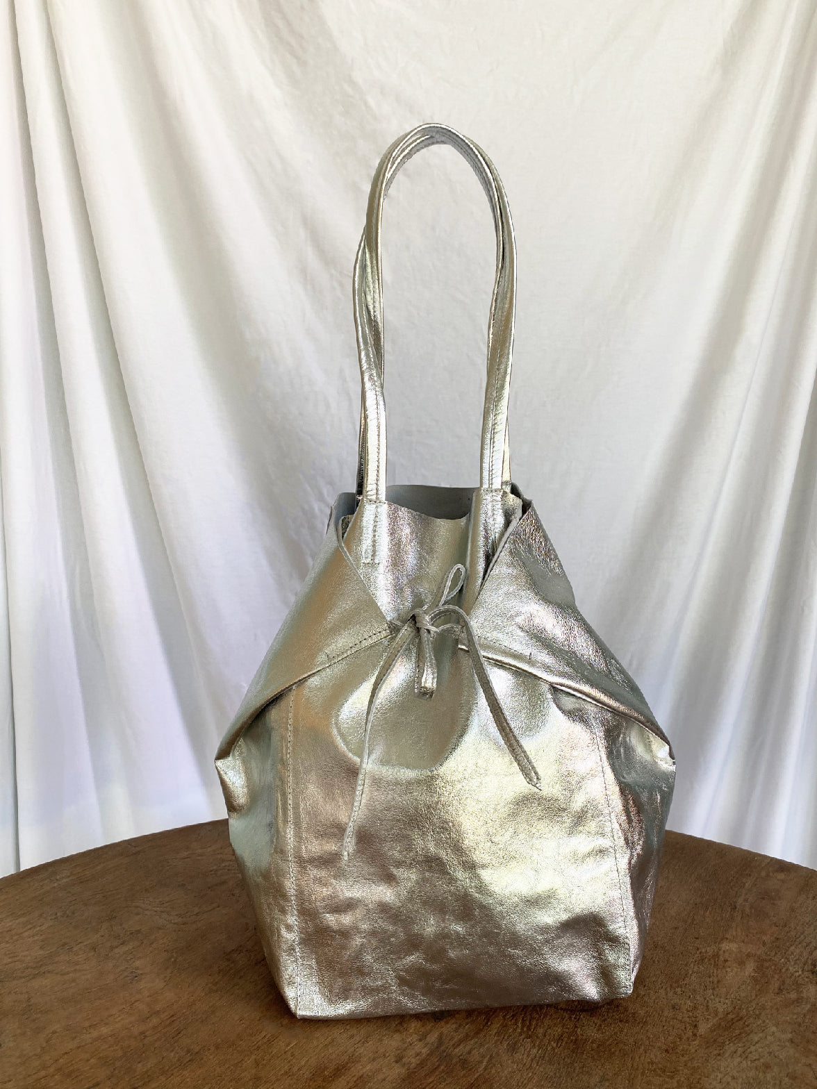 Pyramid Bag in Metallic