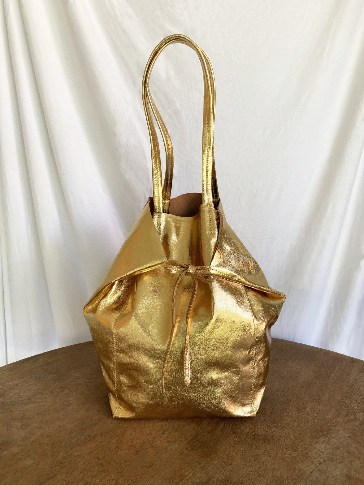 Pyramid Bag in Metallic