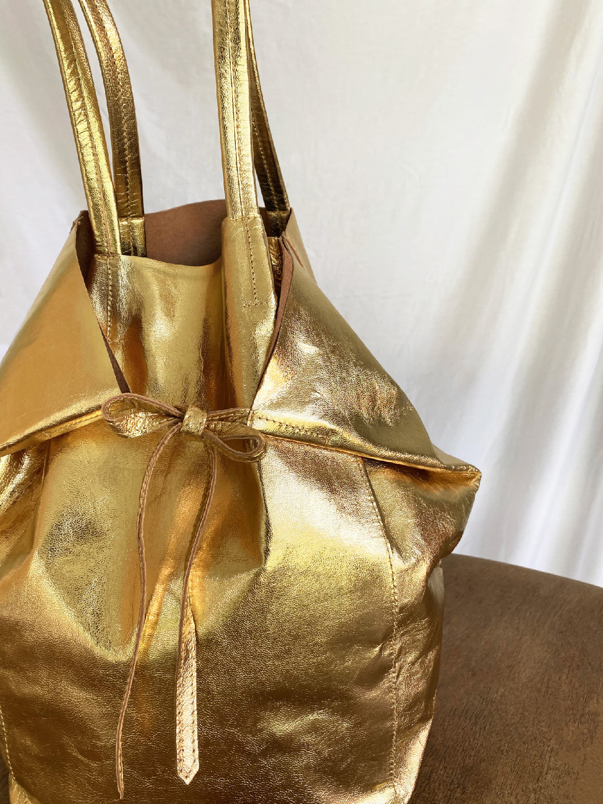 Pyramid Bag in Metallic